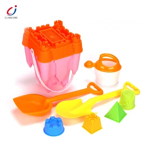 Chengji Create a Castle Beach Set Sand Toys Sifter Watering Can Castle Sand Molds Castle Kids Beach Sand Castle Kit