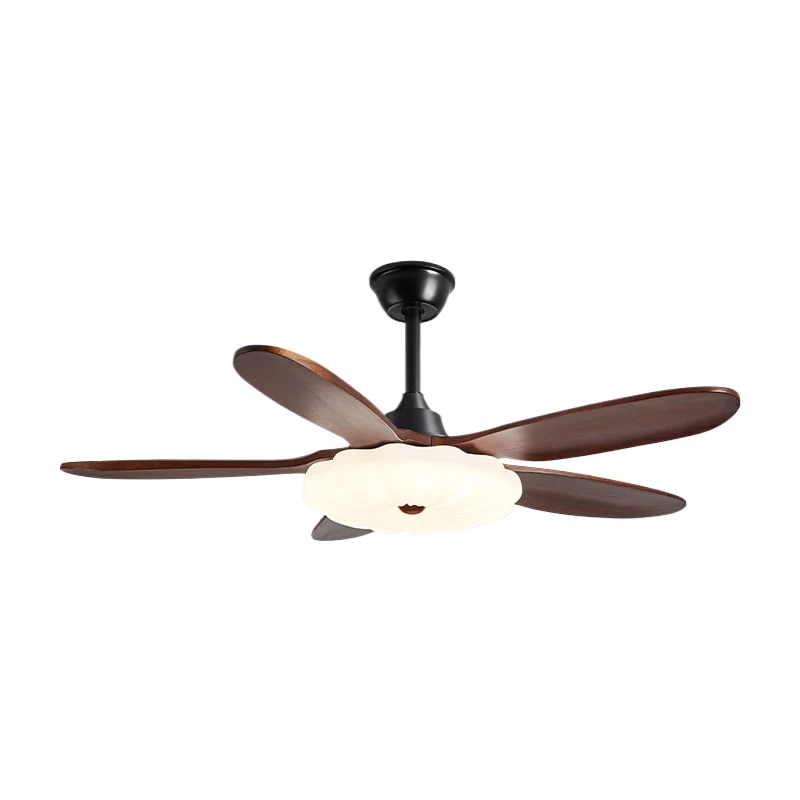 Factory Direct 42/52in Ceiling Fan with Light and Remote Dimmable 3CCT Reversible BLDC Motor Wood Blades for Bedroom Living Room