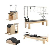 Supro Maple Wood Pilates Reformer 5pcs set Gym Fitness Equipment Pilates Cadillac Reformer Machine
