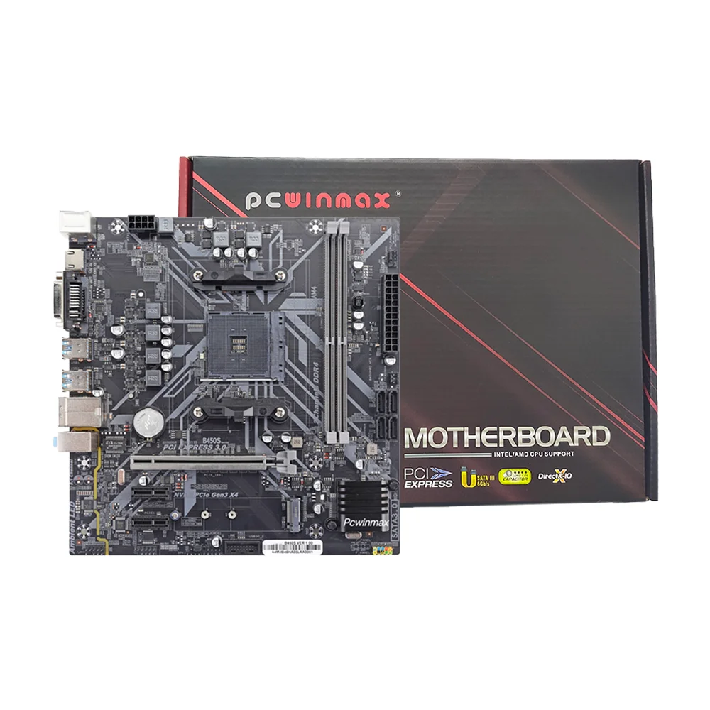 Pcwinmax Am4 B450 Desktop Computer Matx Motherboard Ddr4 B450 Custom ...