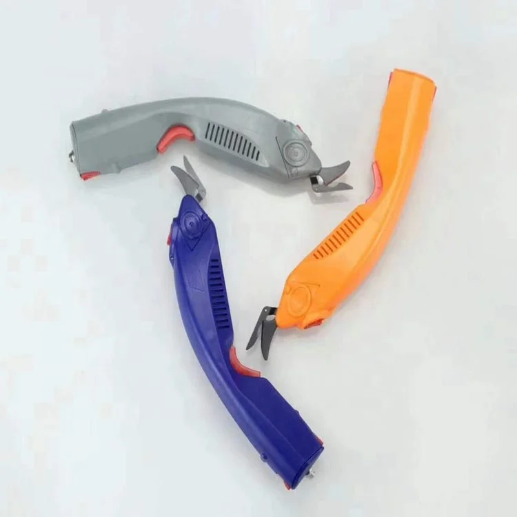 Беспроводные электрические ножницы голубые