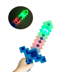 Ishine оптовая продажа, новинка, тема кибер-мир, праздничные игрушки, световой меч, игрушка, мозаичный пиксельный меч, светодиодный световой меч