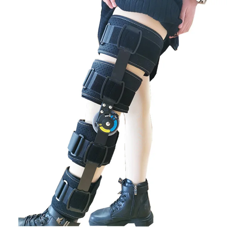 Adjustable  Knee Splint Support ROM Hinged Knee Brace Zimmer Knee Brace Legs Correction Belt