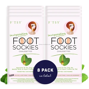 Natural Softening Care Foot Sockies Tea Tree Oil Exfoliating Healthy Feet Intensive Repair Callus Dry Skin Moisturized Foot Mask