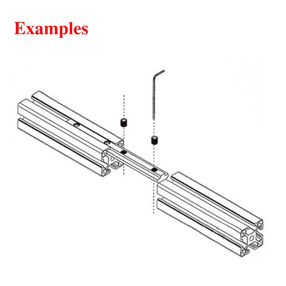 Sdpsi1pc Straight Line Connector Bracket Fastener With Screws For 20/30 ...