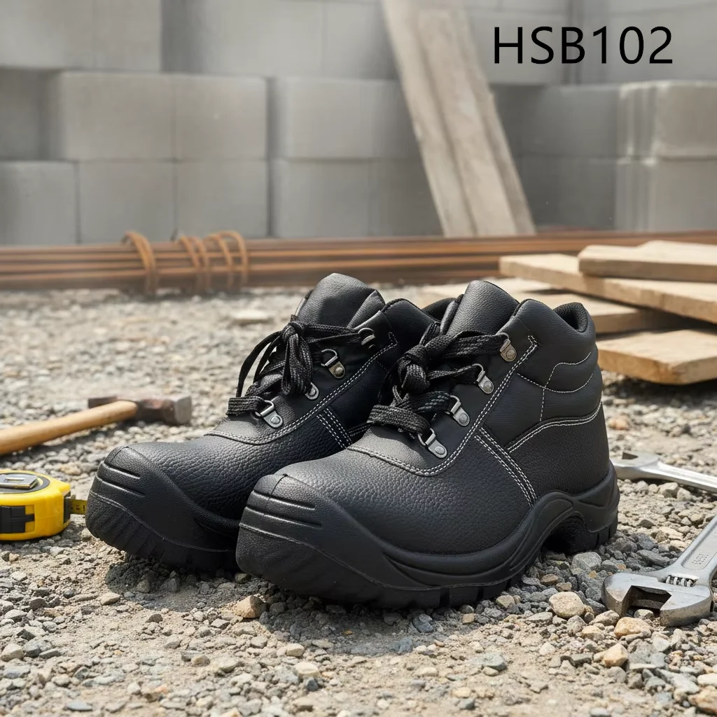 LXG, Sandstøbte anti-gennemborende PU/PU-injektions såler sikkerhedssko med fremragende værdi – arbejdsplads sikkerhedsudstyr og arbejdssko til salg, model HSB102