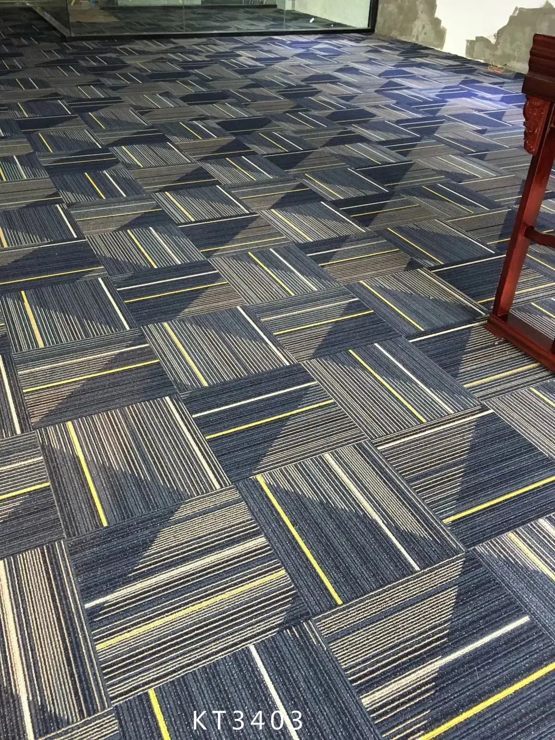 Carpet Tiles 50x50 Commercial Office Pp Bitumen Carpet Tile Pvc Backing
