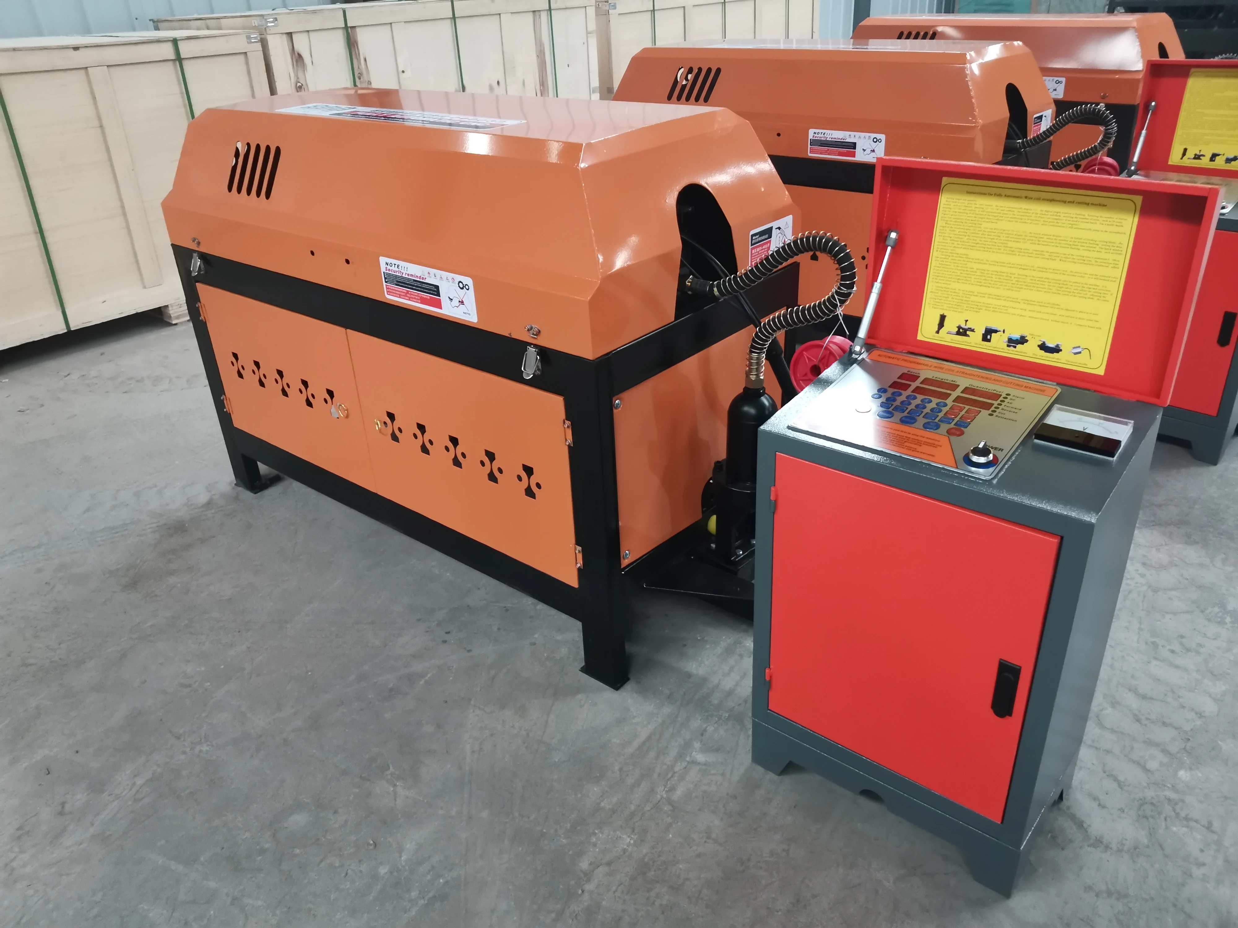 High Speed Automatic Cnc Screw Iron Reinforcement Coil Steel Wire Cutting Rod Steel Metal Bar Straightening Making Machine