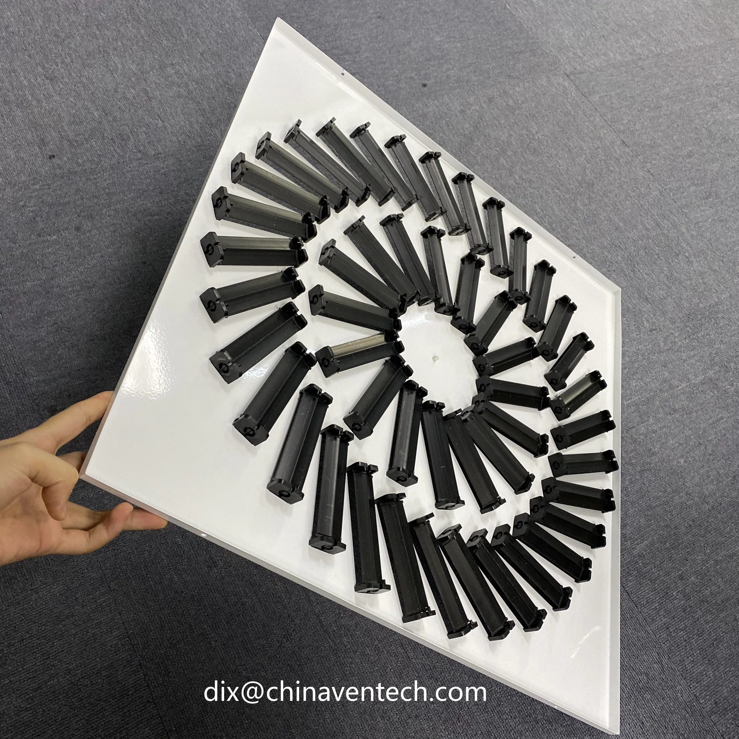 Air Conditioning Vent Covers for Office Ceiling Ventilation Square Swirl Diffuser SD-VA 600x600