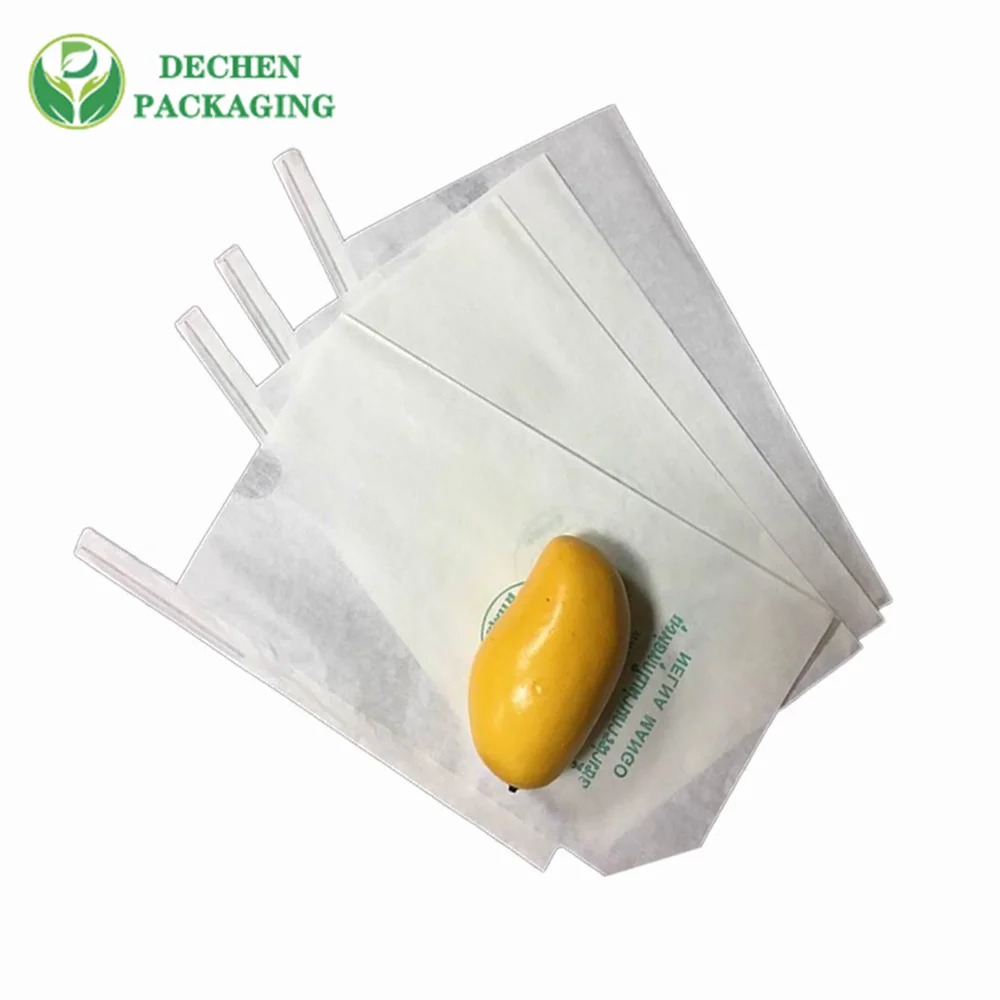 Bolsa de papel recubierta de carbono para cultivo de frutas a prueba de agua con protección de uva