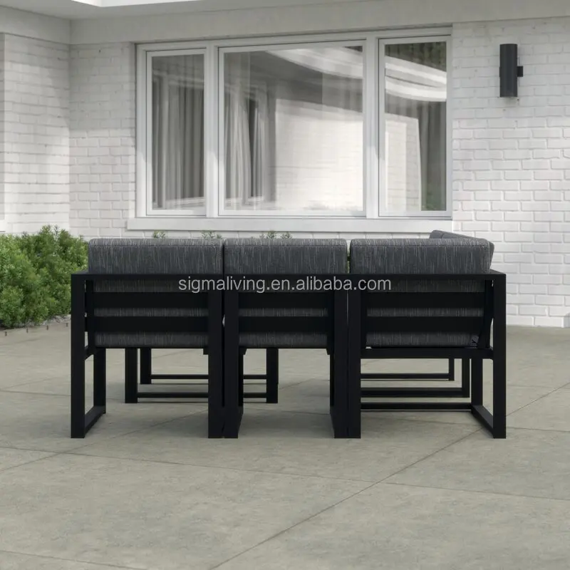 Garden sectional sofa set  new outdoor furniture sofa aluminum sectional sofa set
