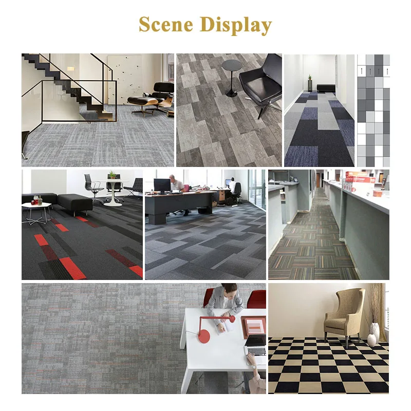 Modular Carpet Tile Nylon Pvc Squares Custom pp 1m X 1m Carpet Tiles Waterproof Carpet Tile 5mm Thickness