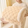 Water cube-tender yellow-thickened velvet machine washable