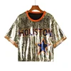 Camicia corta dorata (lunghezza: 22,8", busto: 45,2")