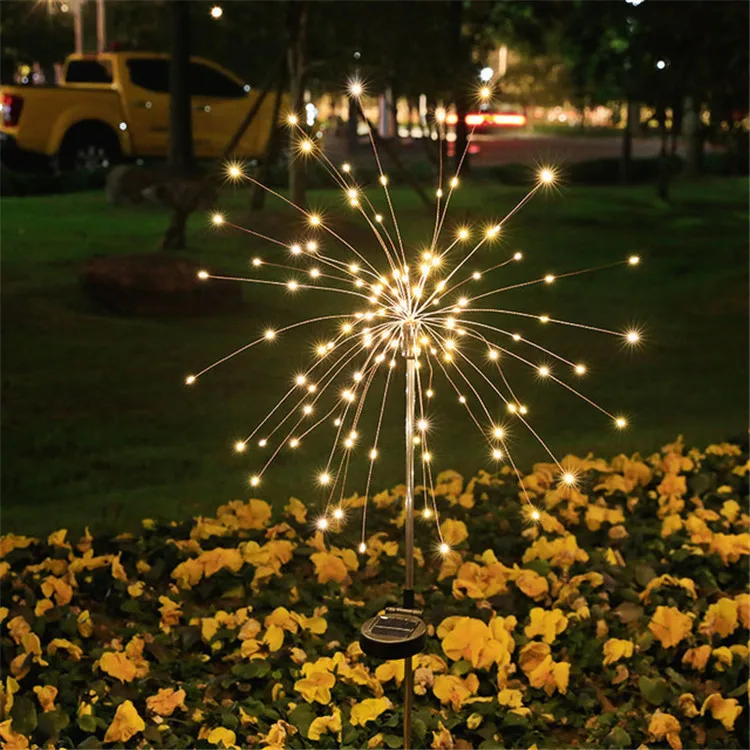 Copper Wire Firework String Lights Silver Copper Wire Fireworks String Electronic Fireworks Adornos Led Navidad Light