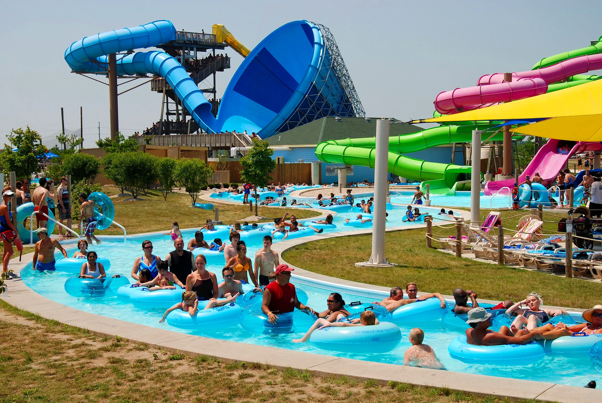 Fiberglass Amusement Park Rides - Super Behemoth Bowl Water Slide