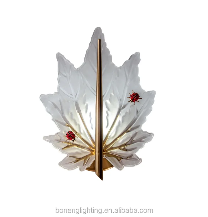Top Selling Indoor Modern Decorative Mounted Maple Leaf Glass Sell Shaded Wall Light For Living Room Lighting Buy Wall Light Modern Wall Mounted Decorative Lighting Glass Wall Light Product On Alibaba Com