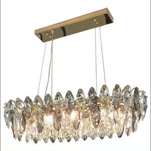 Wholesale Luxury Lamp Home Decor Lighting Modern Nordic Living Room K9 Crystal Chandelier