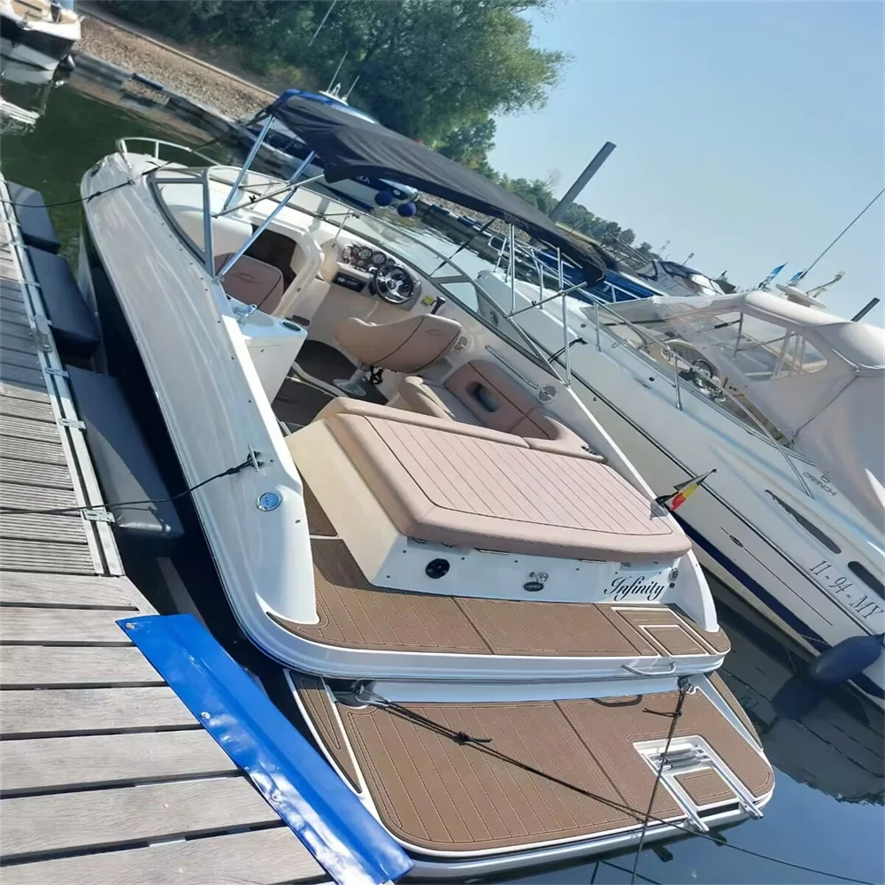 2004 Rinker 232 Swim Platform Cockpit Pad Boat EVA Foam Faux Teak Deck Floor Mat