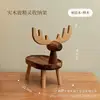 Ornement de bureau cerf [Bois d'acacia, bois de hêtre]