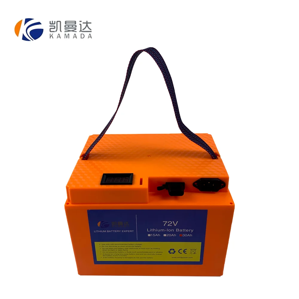 Customized 72V 20Ah 30Ah 40Ah lithium ion Battery pack for e-bike Scooter electric bicycle 3000W 5000W
