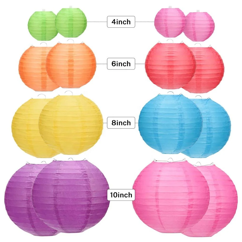 hanging paper lantern lights