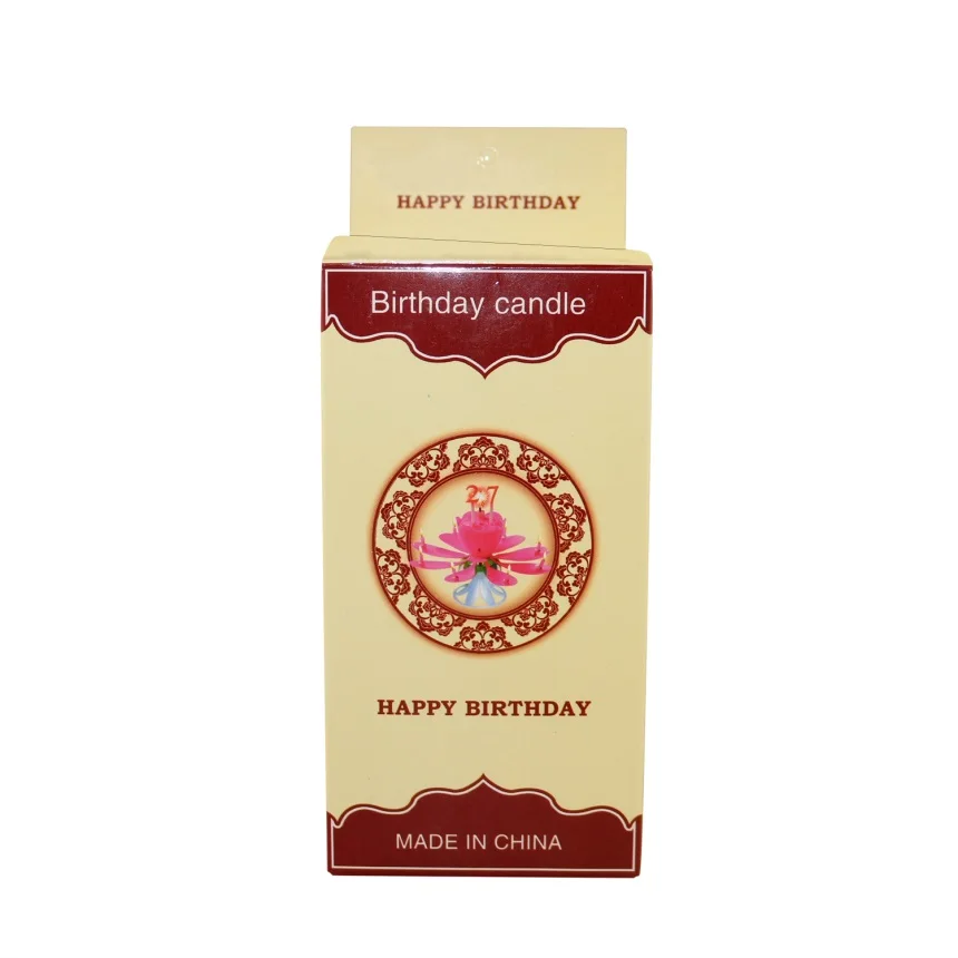 Personalized Countdown Rotating Tier Plastic Novelty Birthday Candles