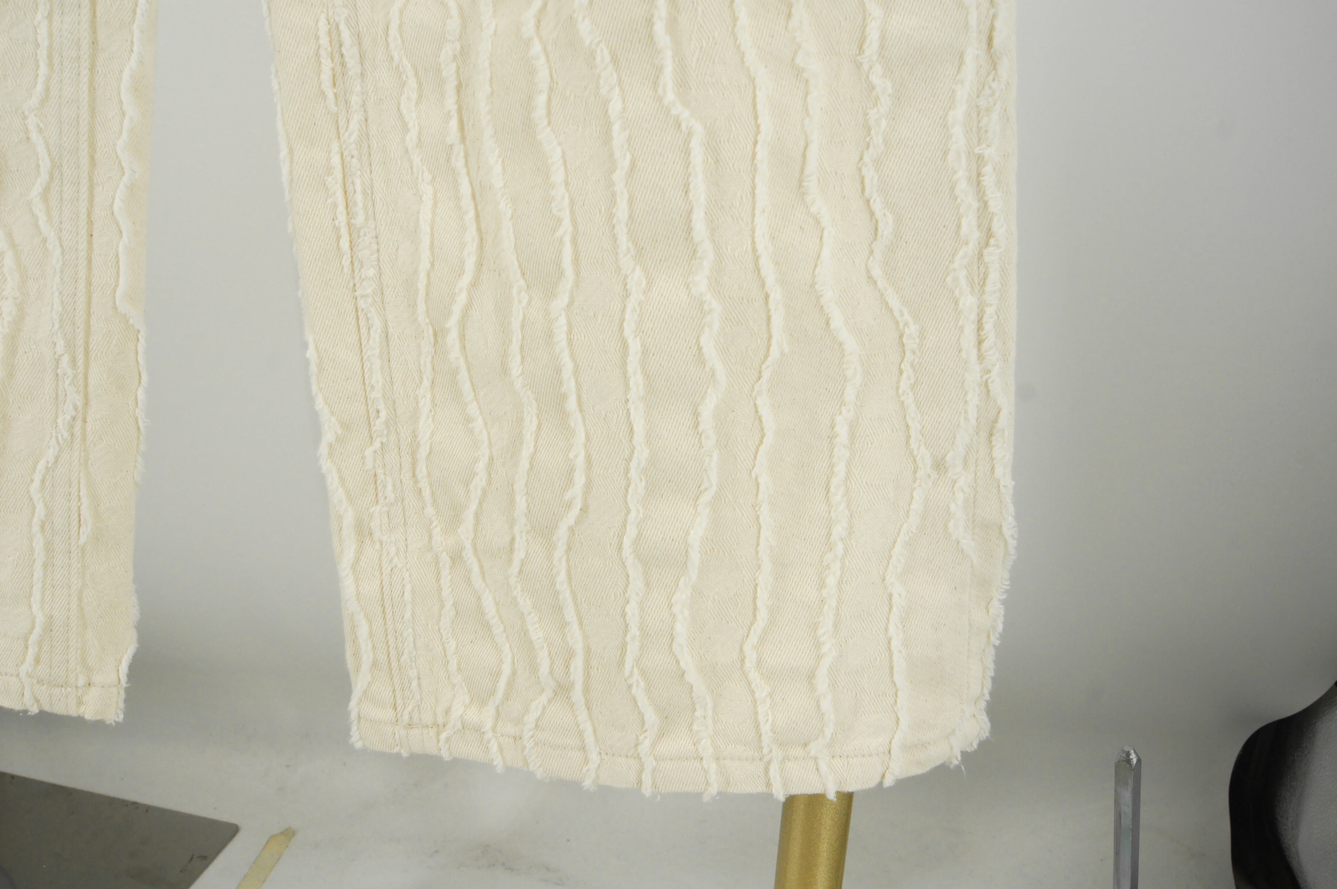 Jacquard Knitted Straight-leg Casual Wide-leg Pants with a Flowing Feel