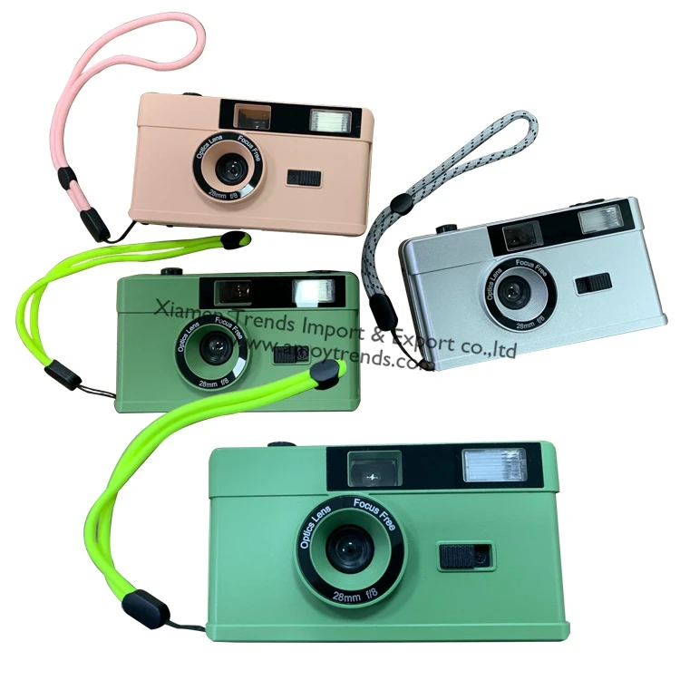 Premium Own Brand Colorful Reloadable White 35mm Reusable Film Cameras