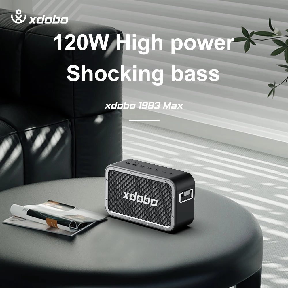 2024 Xdobo 1983 Max - 120W Portable Waterproof Bluetooth Speaker