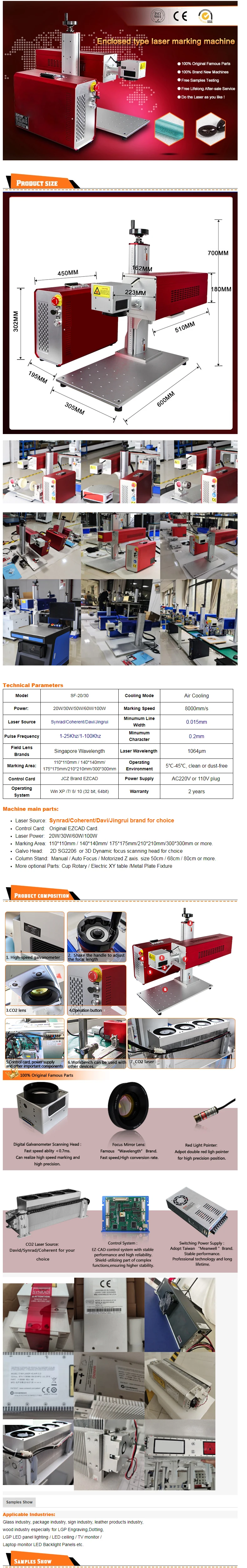 50W Fiber Laser Marking Machine 100W Stainless Steel Engraver Marker Add Axis Metal Cutter for Jewelry Silver Work New Pulsed