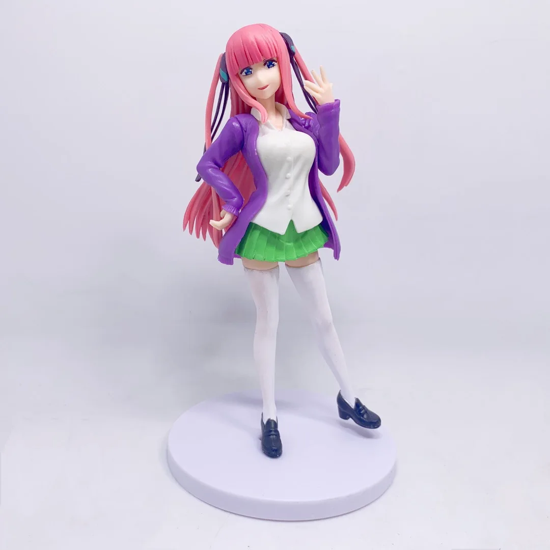 Hot Anime The Quintessential Quintuplets Figure Nakano Ichika Nino Itsuki  School Uniform Standing Static Collection 20CM PVC Toy| Alibaba.com