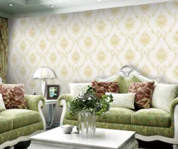 Modern nonwoven wallpaper stripes bedroom living room TV background fabric floral wall non-woven wallpaper
