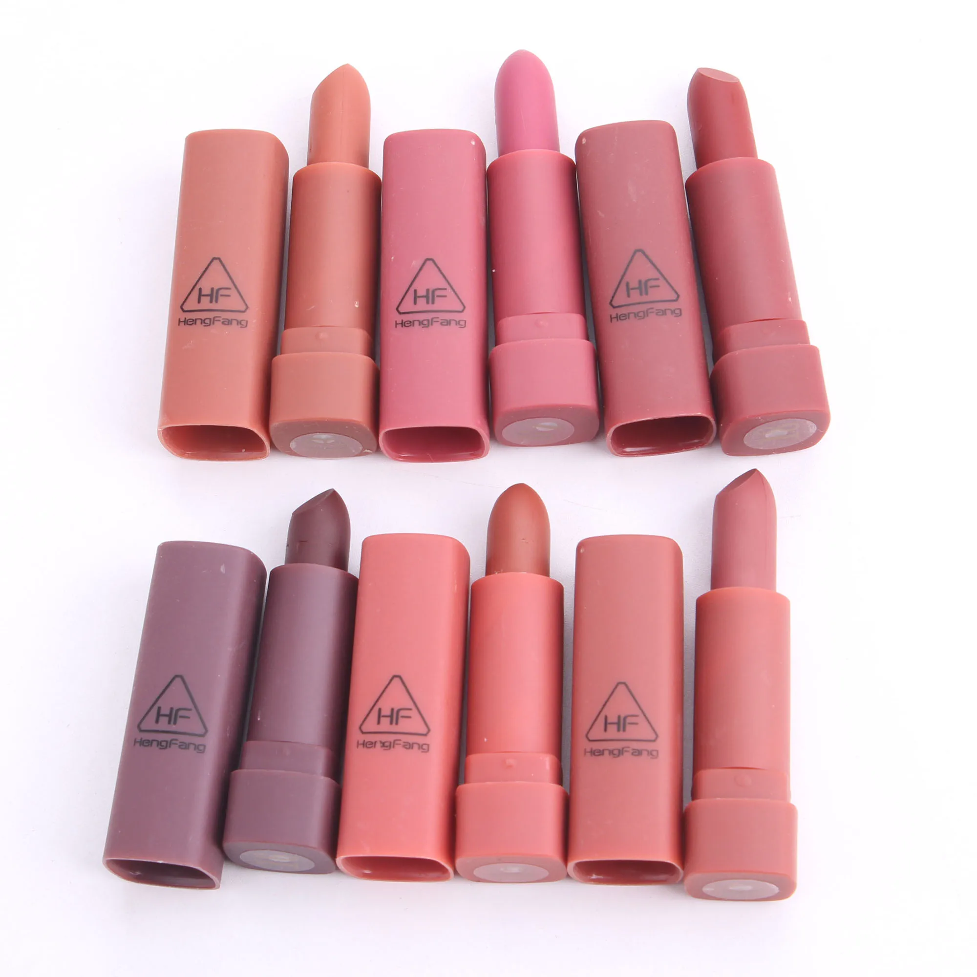 9065a Hengfang Waterproof Matte 6 Pieces Pumpkin Mini Lipstick T Set