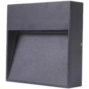 Waterproof Outdoor Villa Landscape Corner Light Aluminum Stair Step Footlight Surface Mounted Wall Light for Courtyard