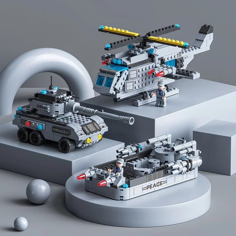 レレブラザー航空母艦モデルビルディングブロック軍事艦艇組み立て