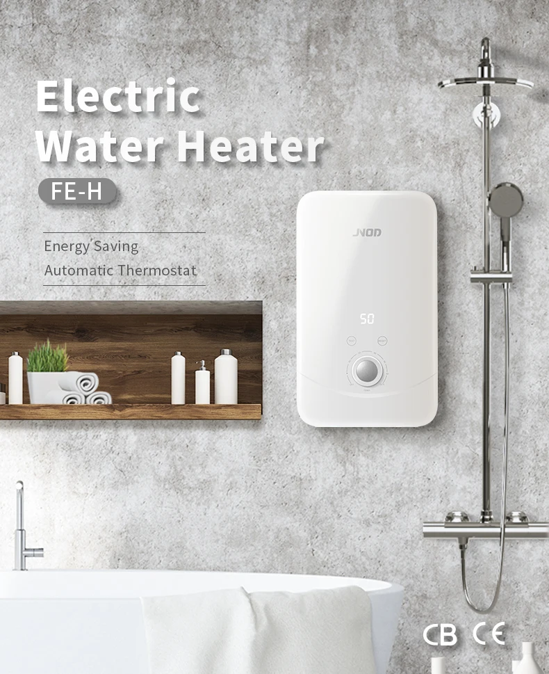 Bathroom Home Appliance Elcb Ce Tankless Shower Electric Instant Water