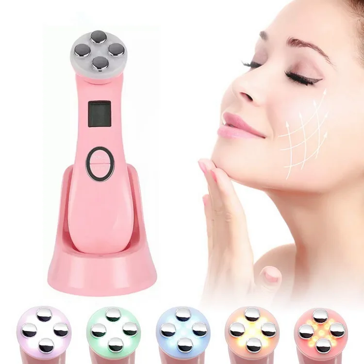Device Facial Tightening Remove Wrinkles Ems Led Light Therapy Home Use Beauty Anti-Aging Face Lifting Skin Tighten Machin Rf