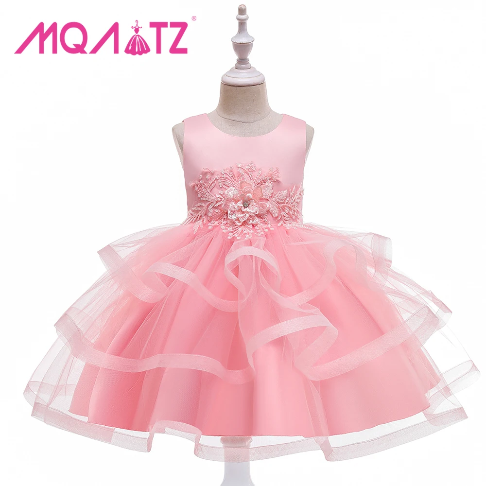 Mqatz Summer Kids Party Dress Girls 310 Years Old Wedding Flower Girl