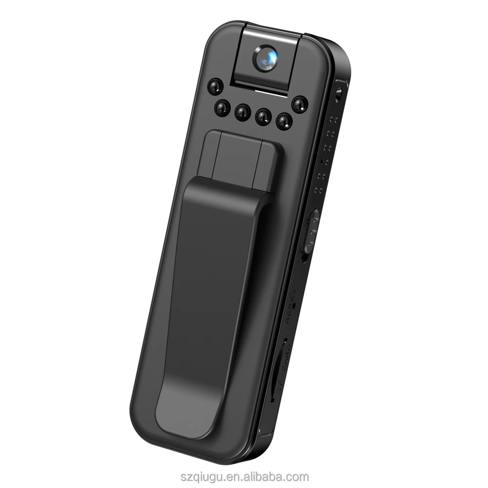 Bodycam QZT 1080P HD Con Visione Notturna E Obiettivo Rotante 180°