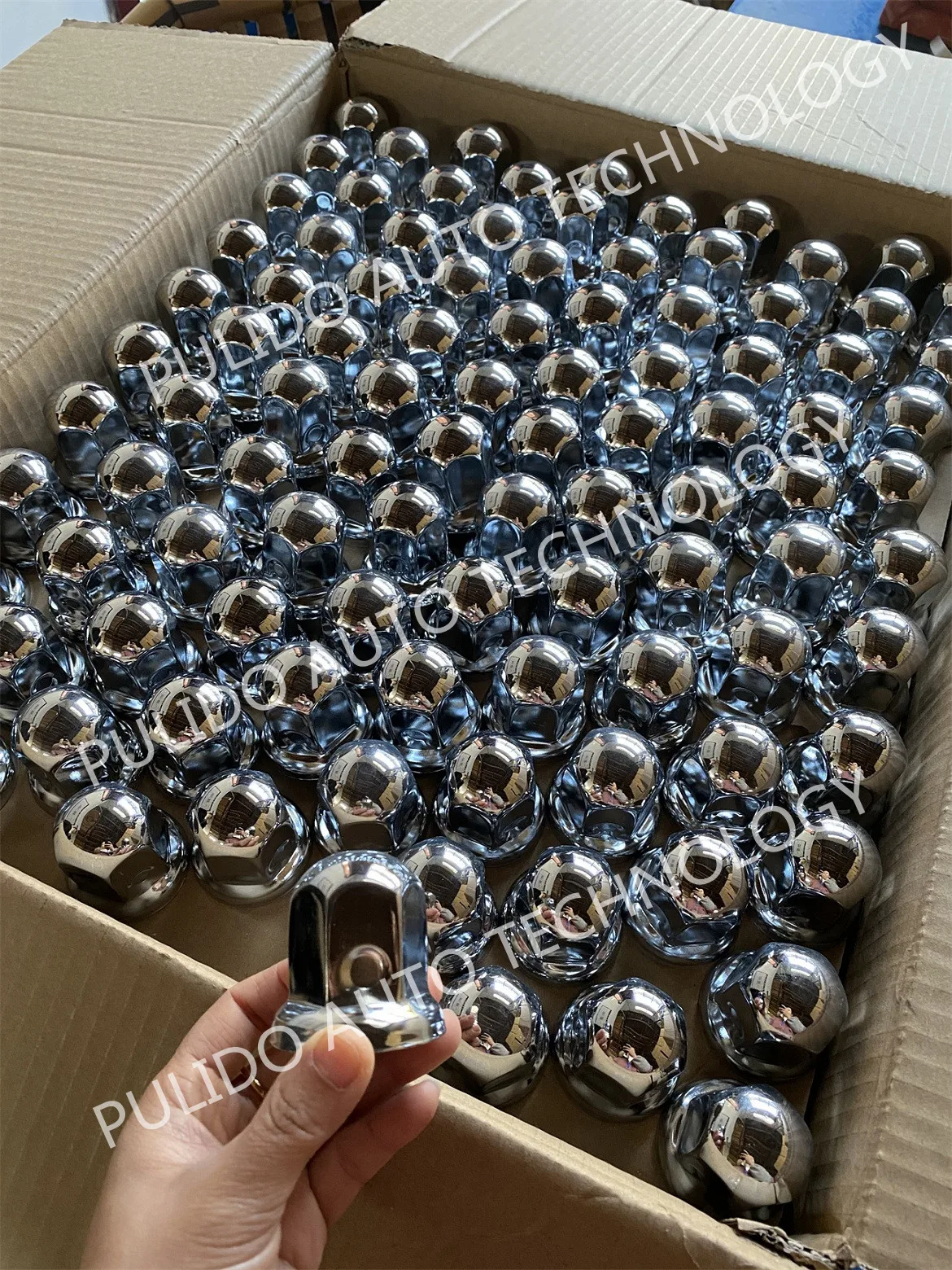Trucks Trailers Chrome Lug Nut Covers Without Flanges For 38mm Lugs