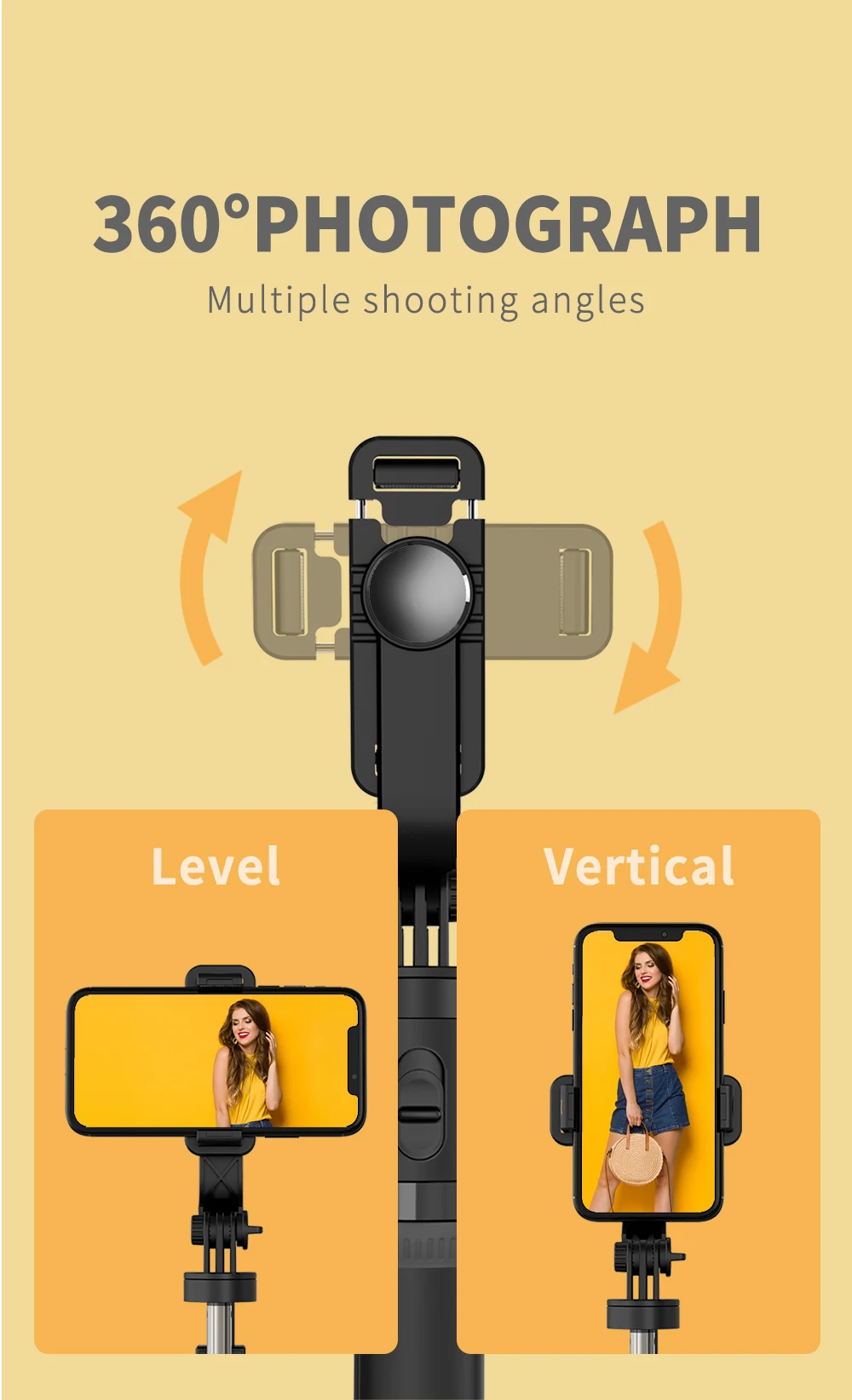 Cyke L05 Selfie Stick Tripod Phone Adjustable Travel Video Tripod Stand