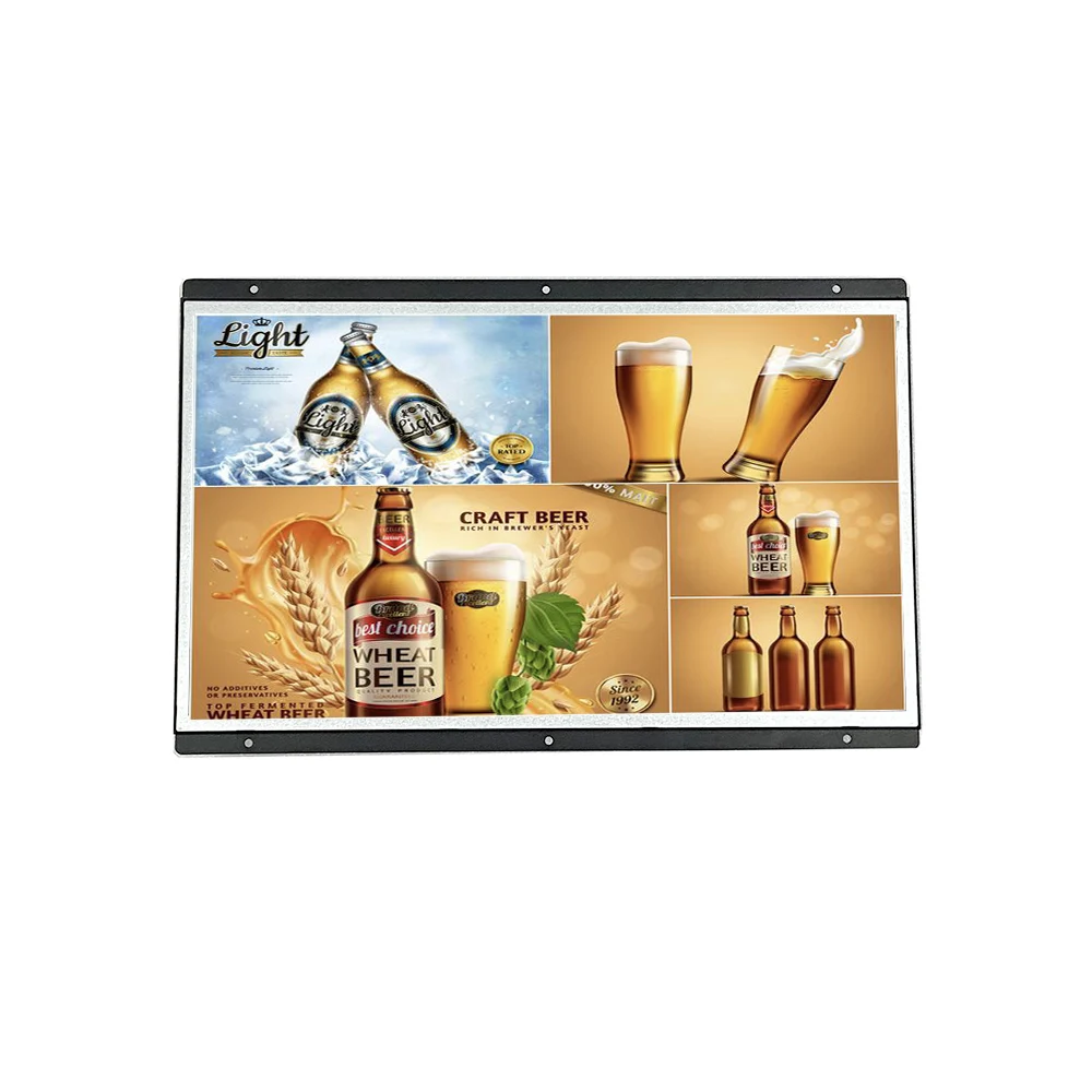 21.5 inch 1000 nits wide temperature advertising display monitor open frame digital signage supports customization manufacture