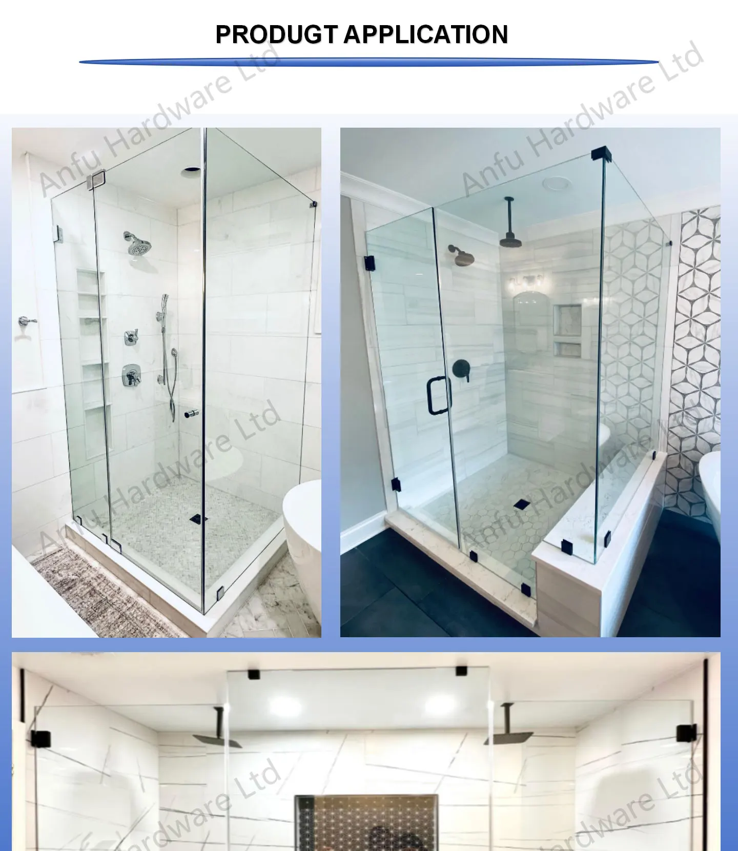 Shower Sliding Door Kit - Modern, Durable, and Customizable