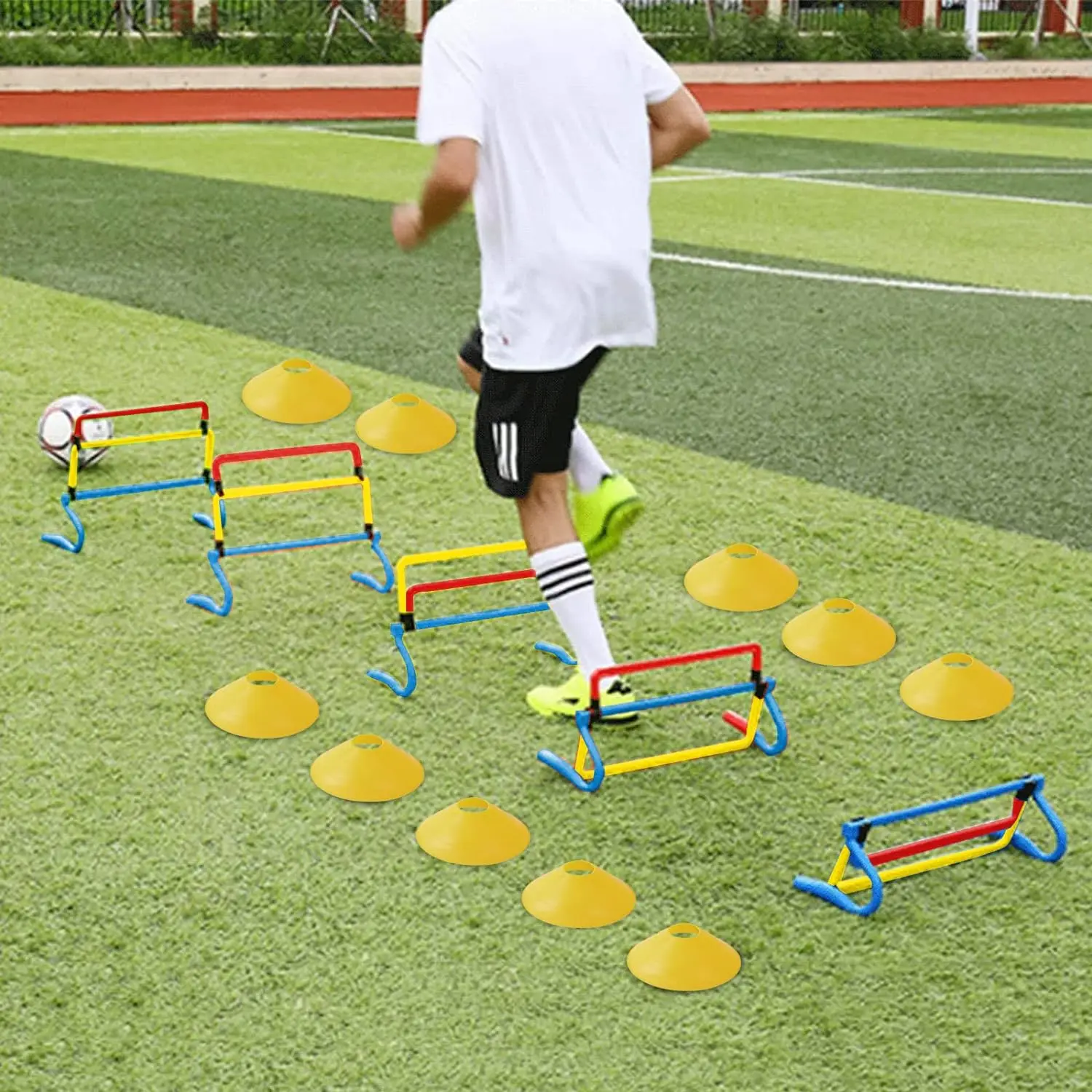 Soccer & Football Foldable Assembled Agility Hurdle Football Soccer