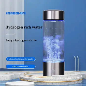 Hydrogen Generator Bottle Sells Well 420Ml Portable Usb Rechargeable Water Electrolysis Ionizer Rich Hydrogen Water Generator