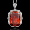 Colgante naranja con cadena Chopin
