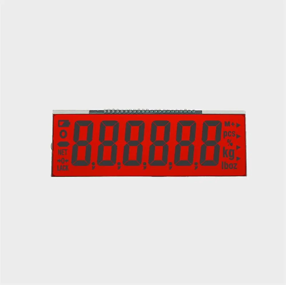 3 Days Lead Time Custom Size Lcd Display 7 6 5 4 Digit 7 Segment Display TN HTN STN VATN Lcd Scale Display