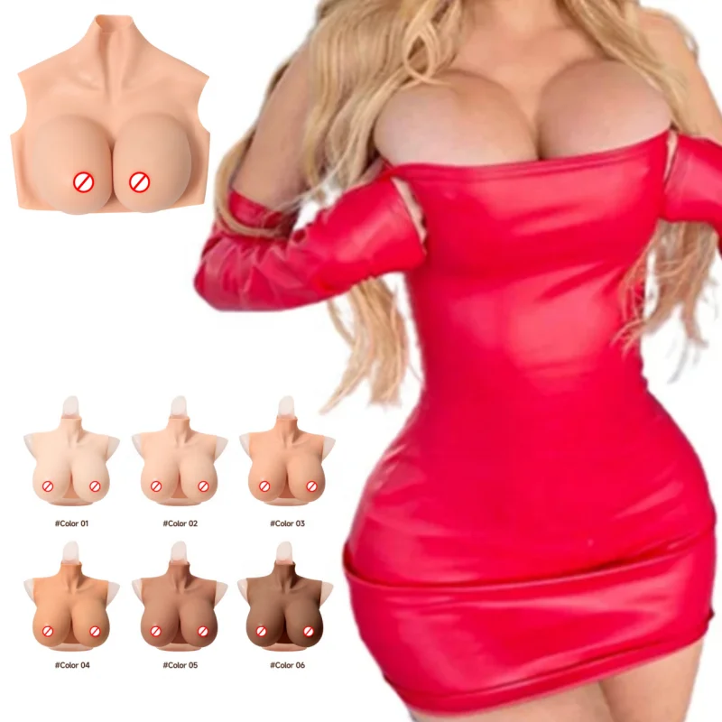 Trssorm Forme Seno In Silicone Gel Con Reggiseno Tascabile – Ipoallergeniche E Morbide, Per Mastectomia, Crossdresser, Cosplay E Drag Performer - 4