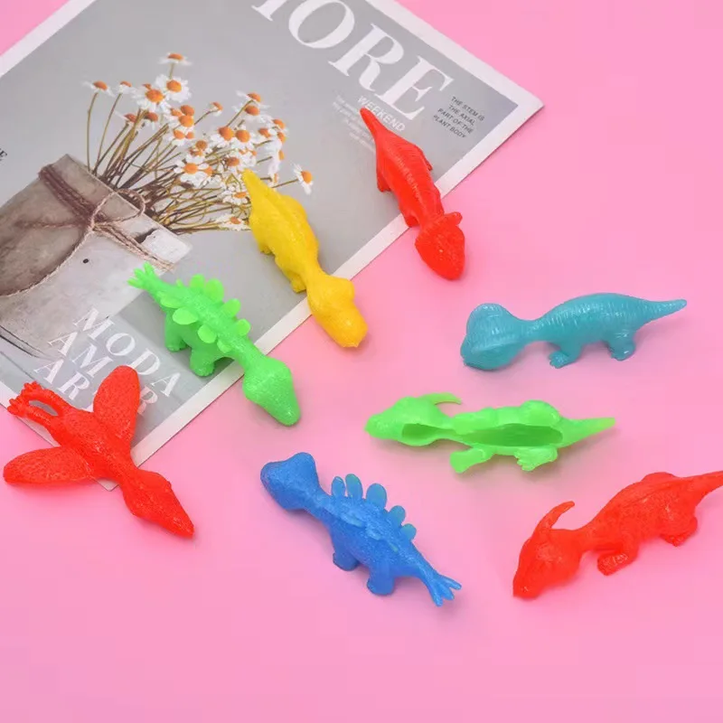 thumbnail image 2 of 30pcs Slingshot Dinosaur Finger Toys Sticky, Interesting 2 of 13